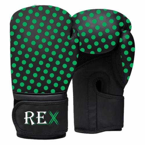 Women’s Black & Green Boxing Gloves